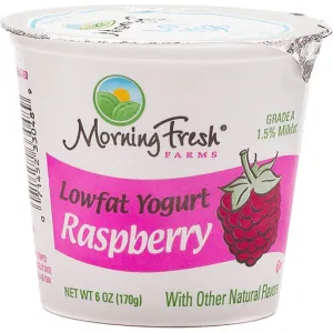 Morning Fresh Farms Light Low Fat Yogurt  Raspberryrry 6oz