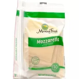 Morning Fresh Farms Mozzarella Sliced Cheese 8oz
