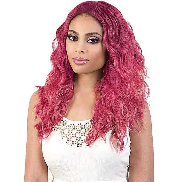 Motown Tress Let's Lace Deep Part Synthetic Swiss Lace Front Wig - LDP NEON3