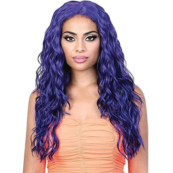 Motown Tress Let's Lace Deep Part Synthetic Swiss Lace Front Wig - LDP NEON3