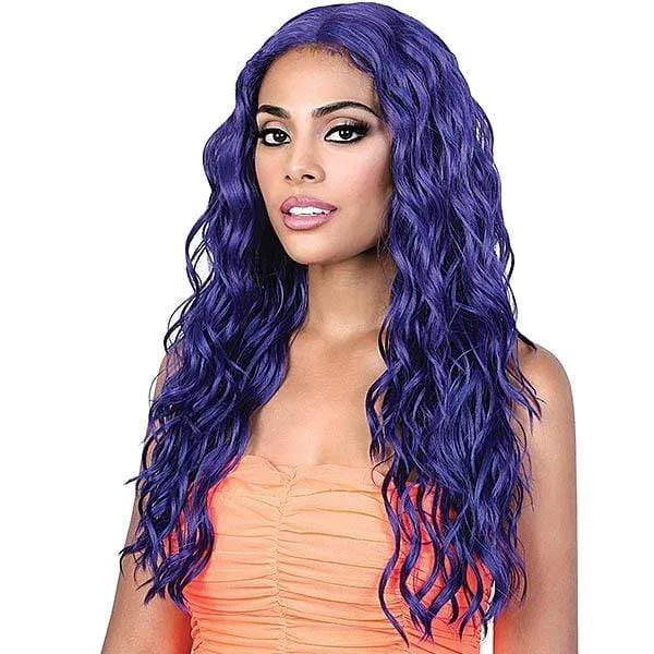 Motown Tress Let's Lace Deep Part Synthetic Swiss Lace Front Wig - LDP NEON3