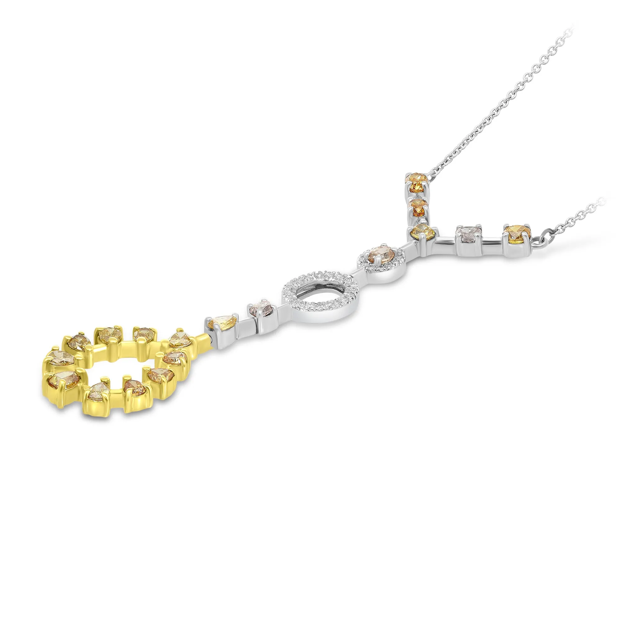 Multi Color Fancy Mix Diamond Pendant - 1.6 Carat