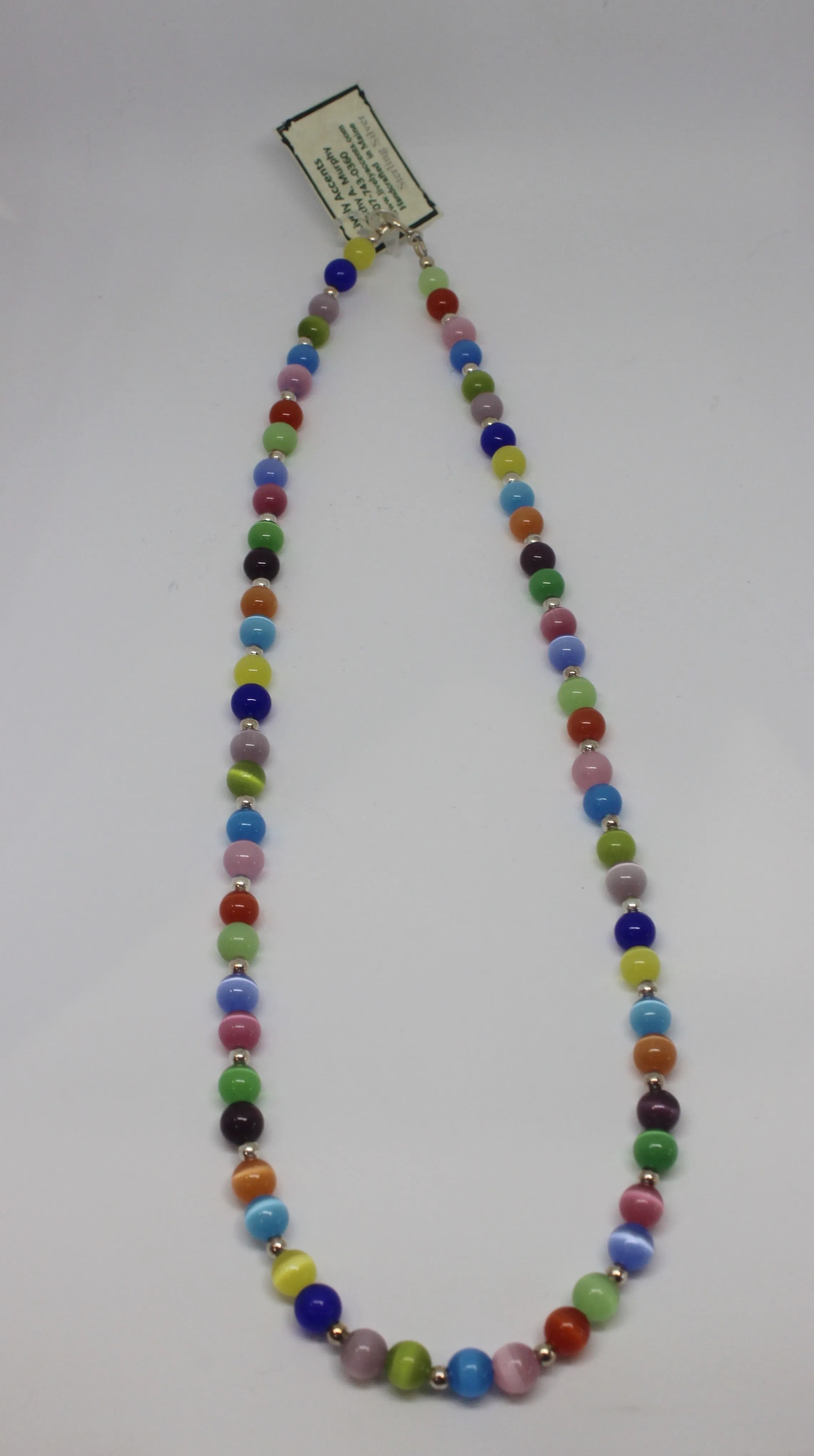 Multi Color Fiber Optic Necklace (4mm)