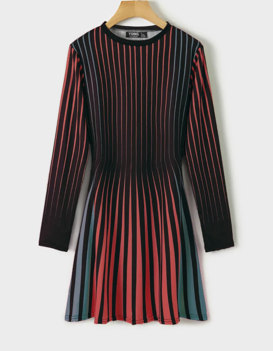 Multi Color Stripe Dress