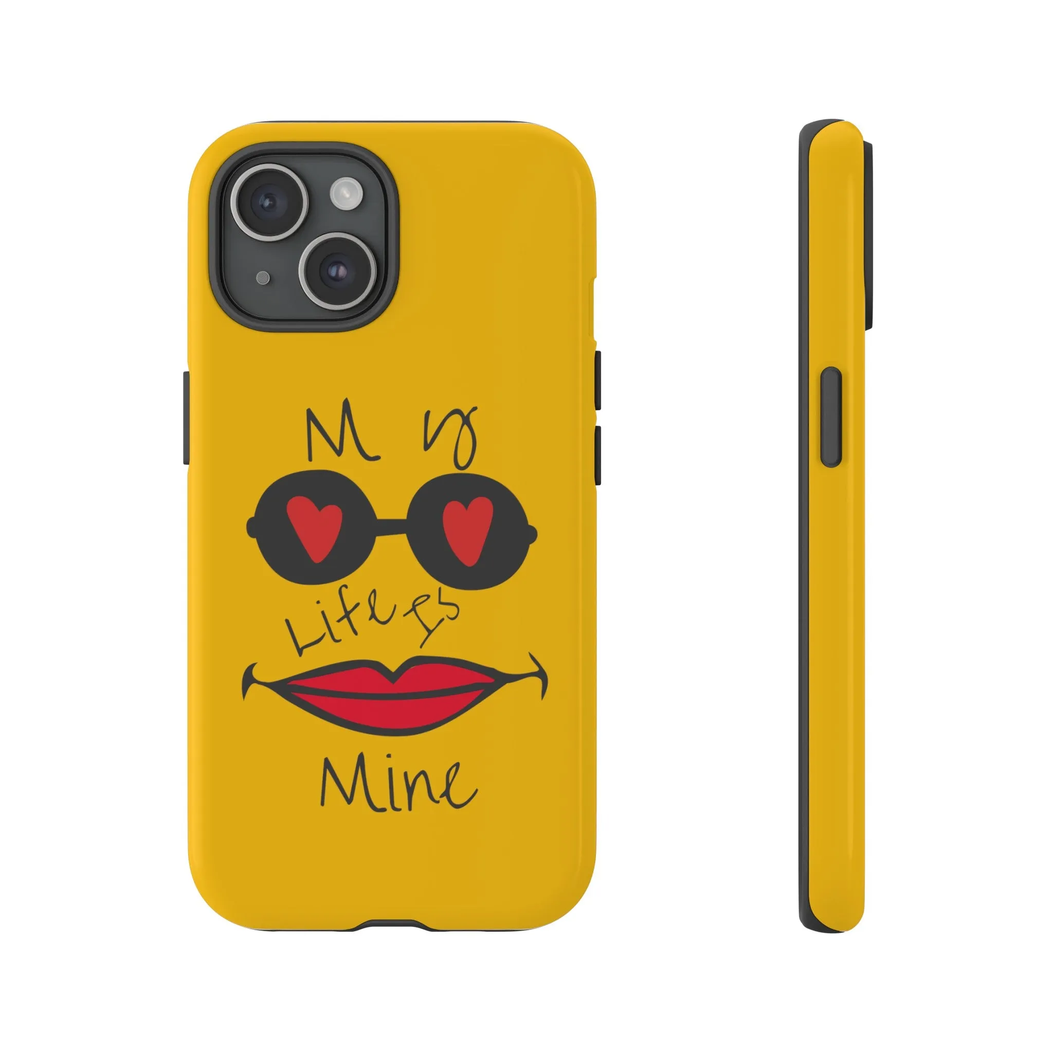 My life is mine スマートフォンケース（イエロー）
