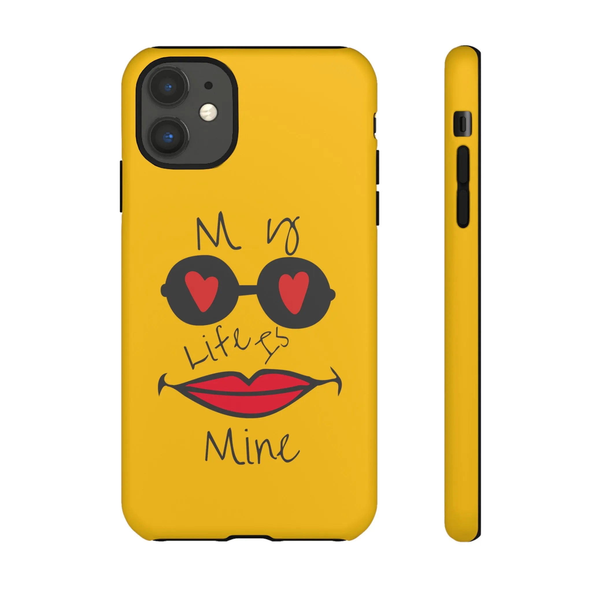 My life is mine スマートフォンケース（イエロー）