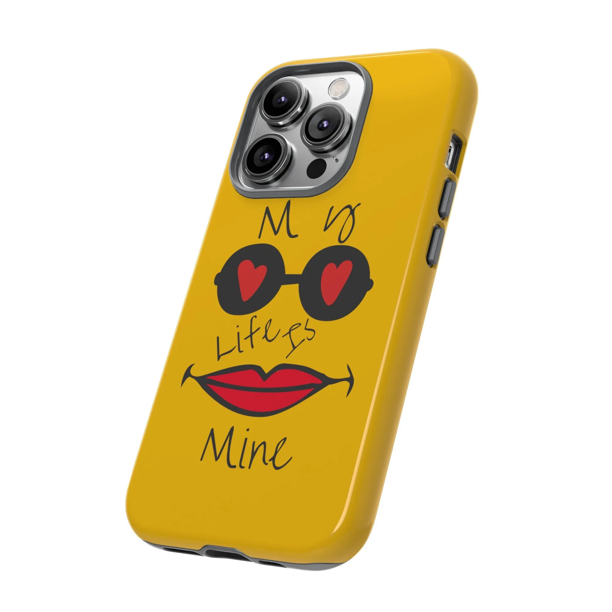 My life is mine スマートフォンケース（イエロー）