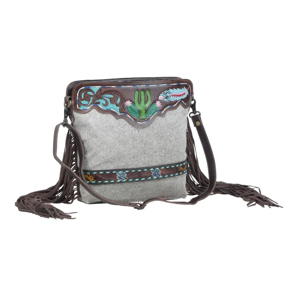 Myra Bag Crown Hand Tooled Bag