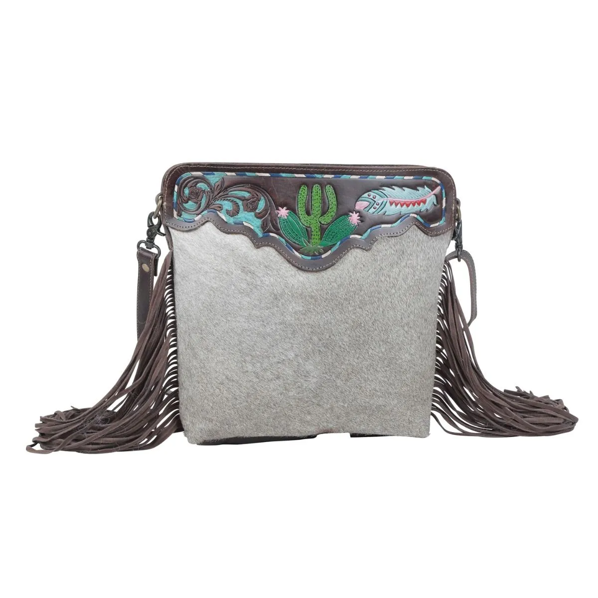 Myra Bag Crown Hand Tooled Bag