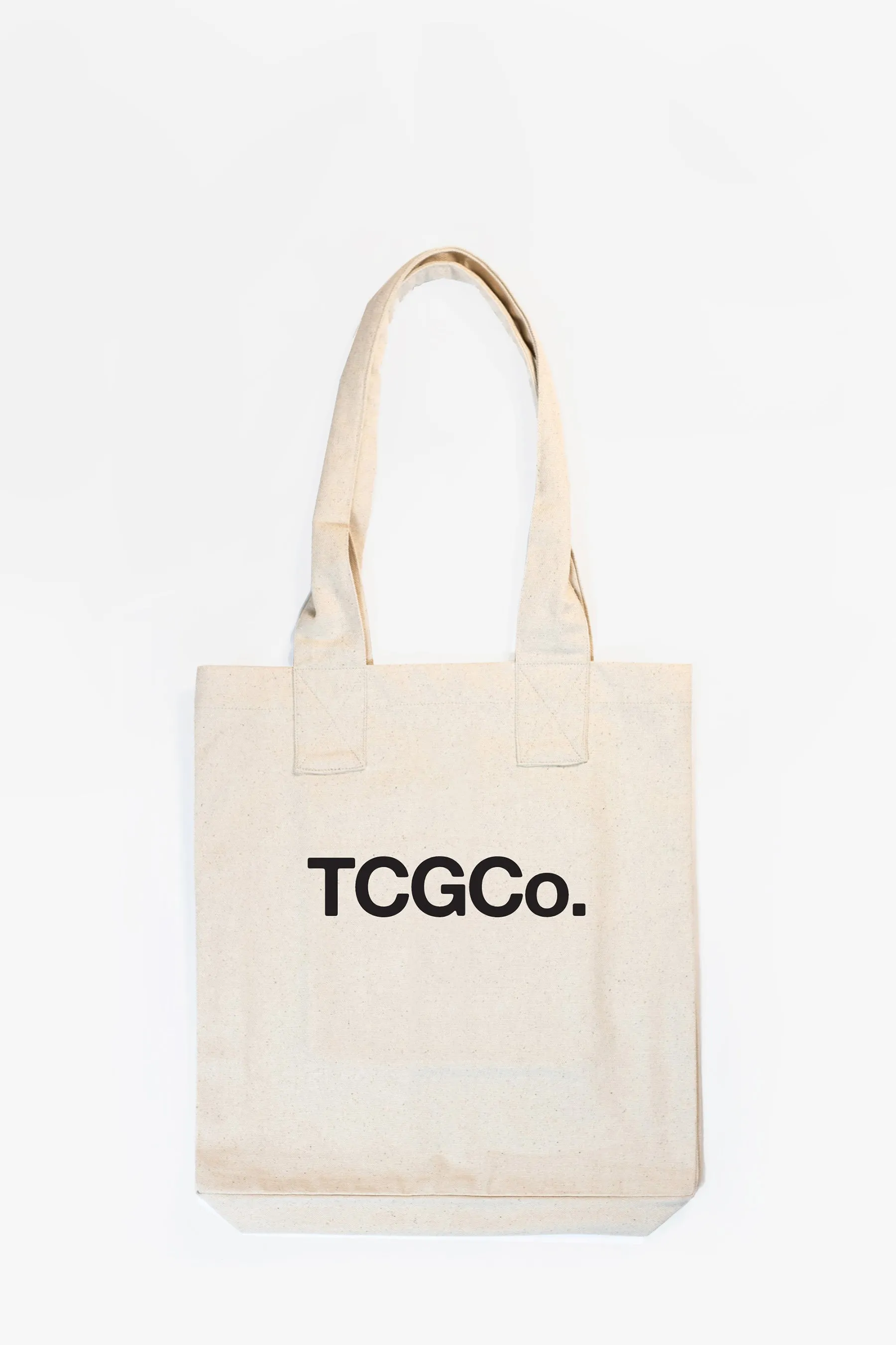 Natural 100% Recycled Cotton Everyday Tote - TCGCo Logo