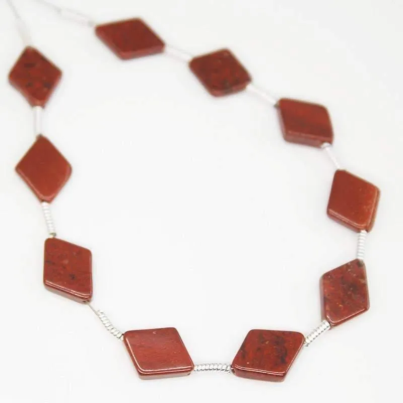 Natural Red Jasper Smooth Fancy Beads 9mm 10mm 50pc