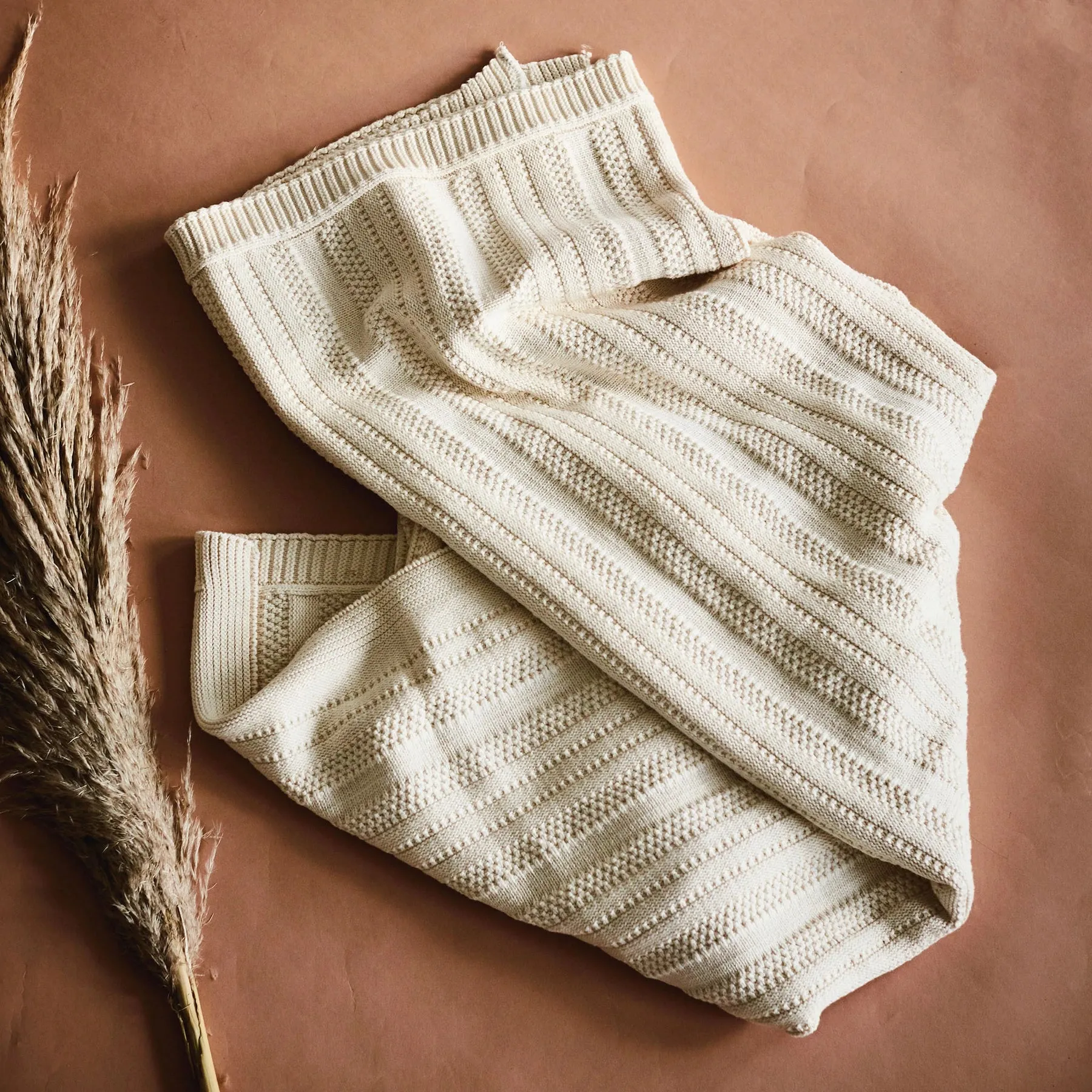 Natural Stripes Throw