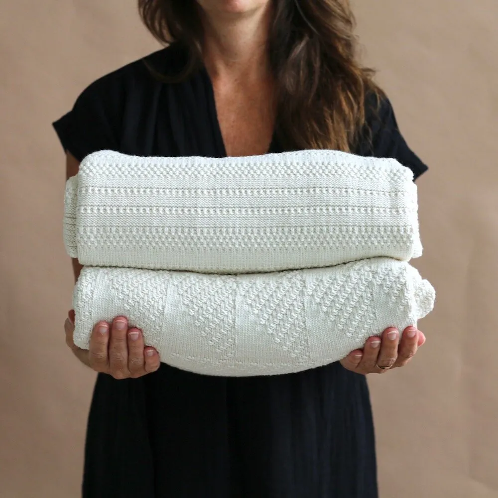 Natural Stripes Throw