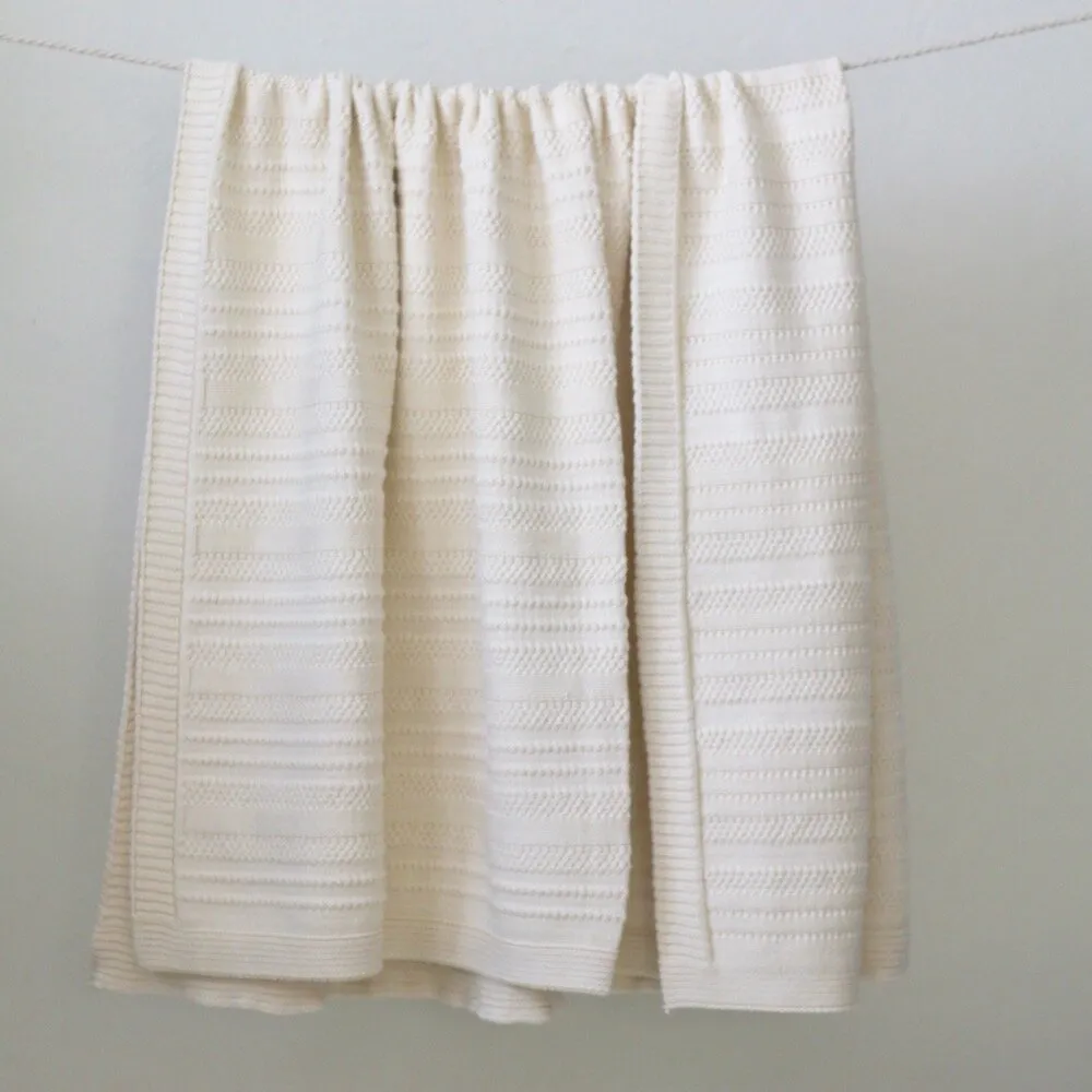 Natural Stripes Throw