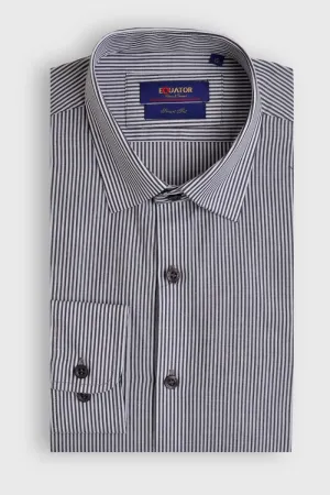 NAVY PINSTRIPE SHIRT