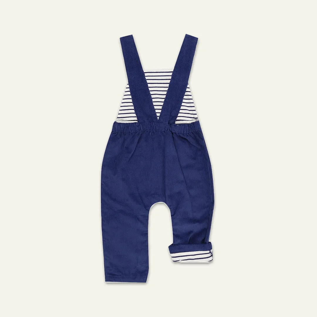 Navy Plain Dungarees