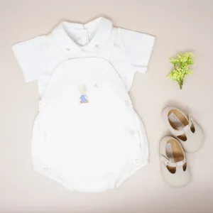 Neutral -2 Piece Dungaree Set