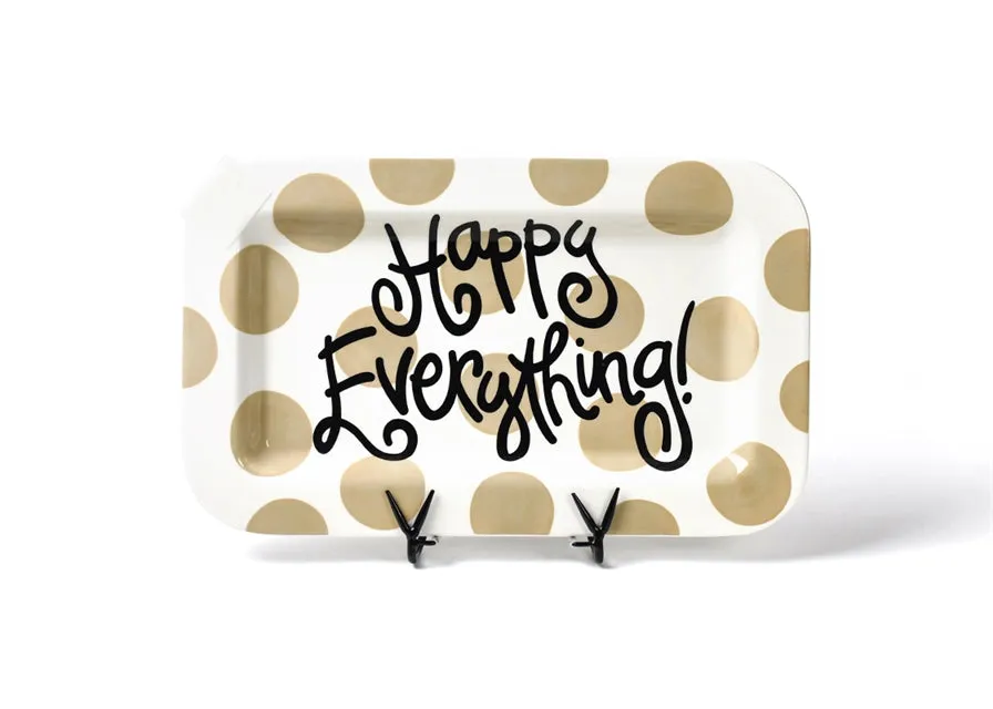 Neutral Dot Mini Rectangle Platter