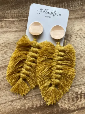 Neutral Fringe Earrings