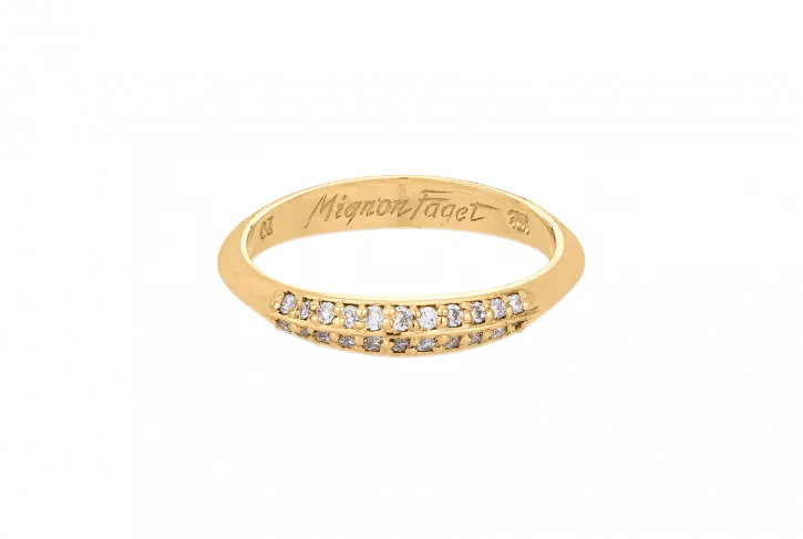 Neutral Ground Narrow Diamond Ring