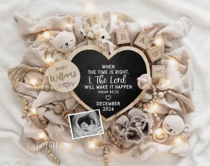 Neutral Pregnancy Announcement Digital - I The Lord