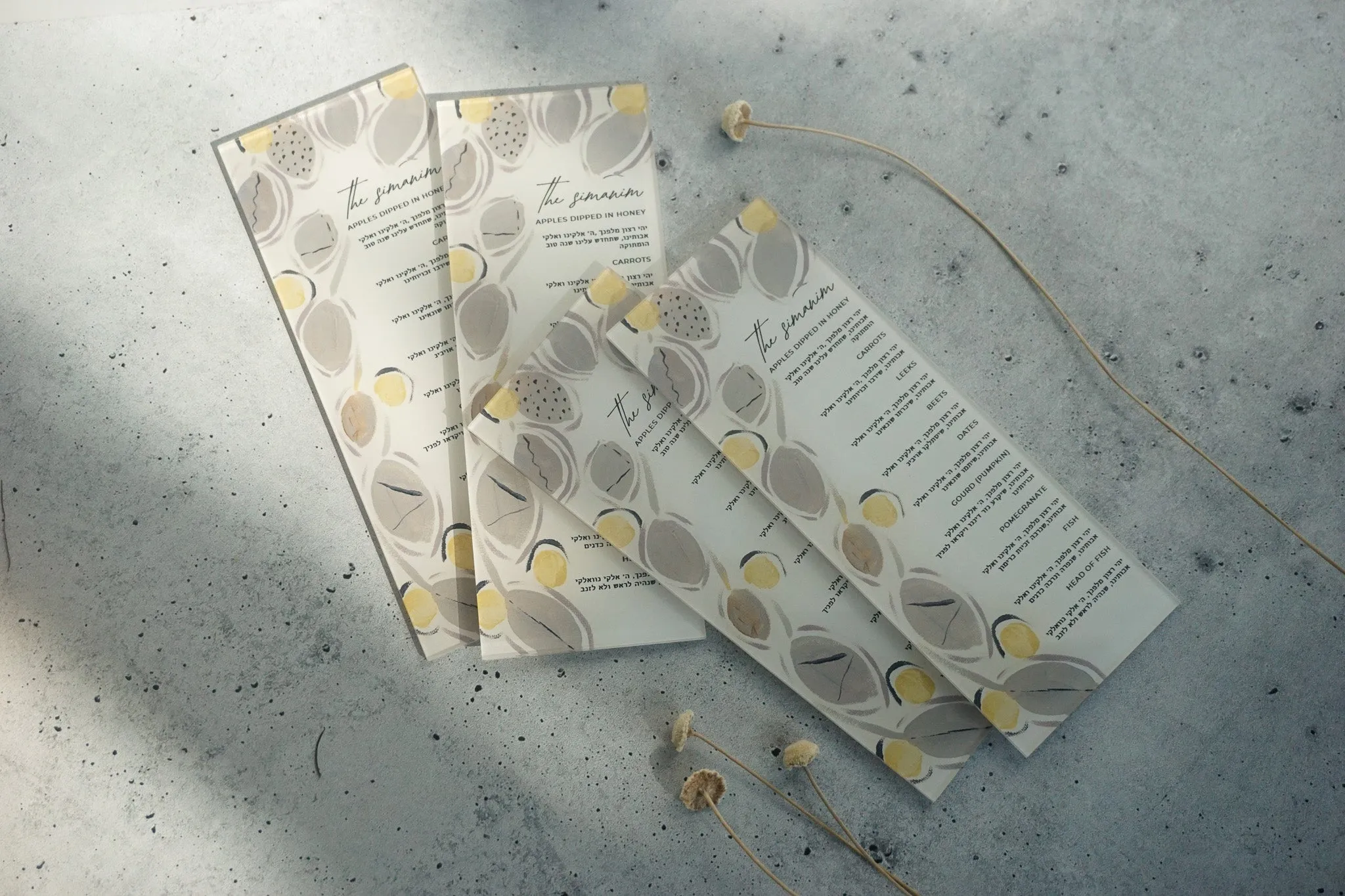 Neutral Simanim Cards