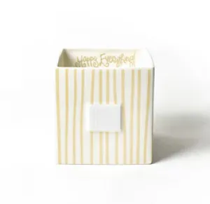 Neutral Skinny Stripe Mini Nesting Cube Medium