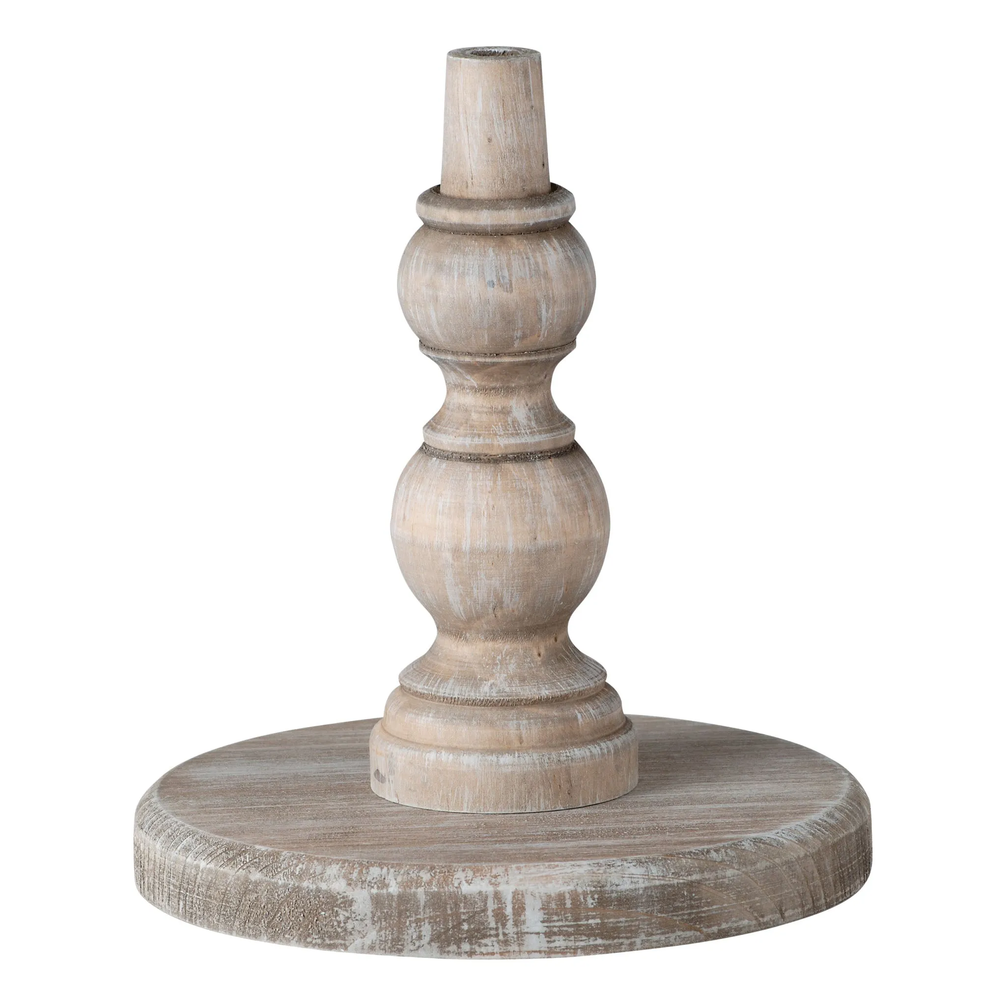 Neutral Wood Base For Topper