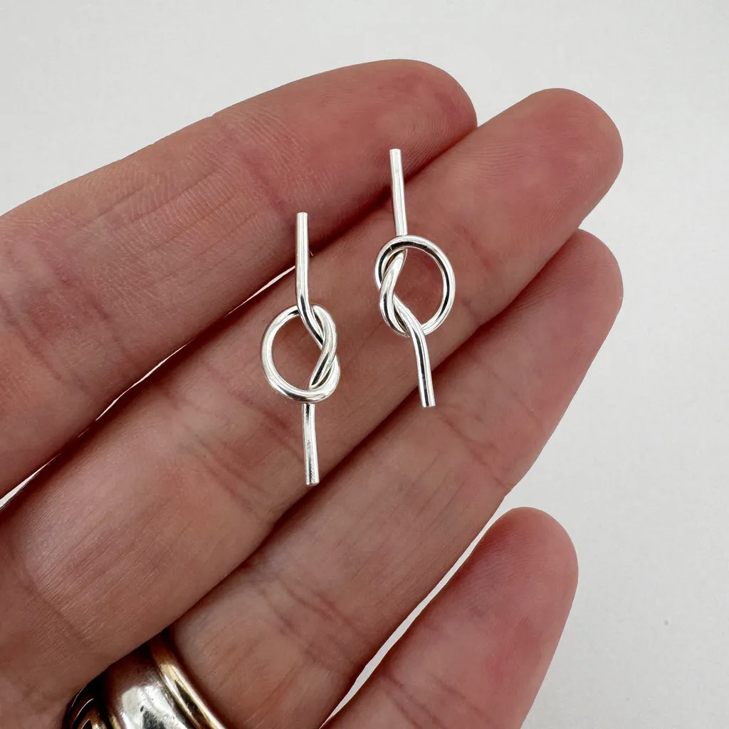 NEW! Loveknot Stud Earrings by Shepherd's Run Jewelry
