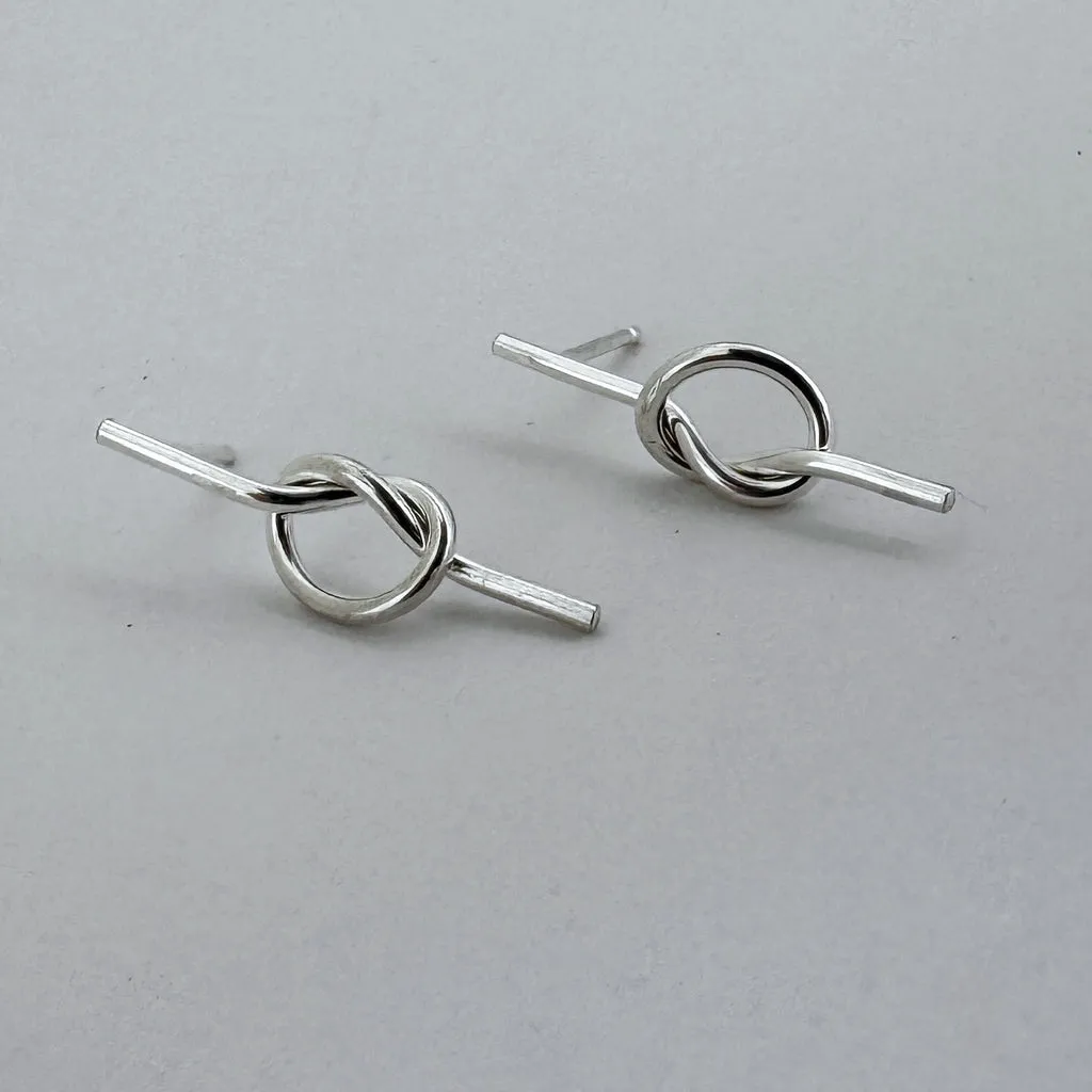 NEW! Loveknot Stud Earrings by Shepherd's Run Jewelry