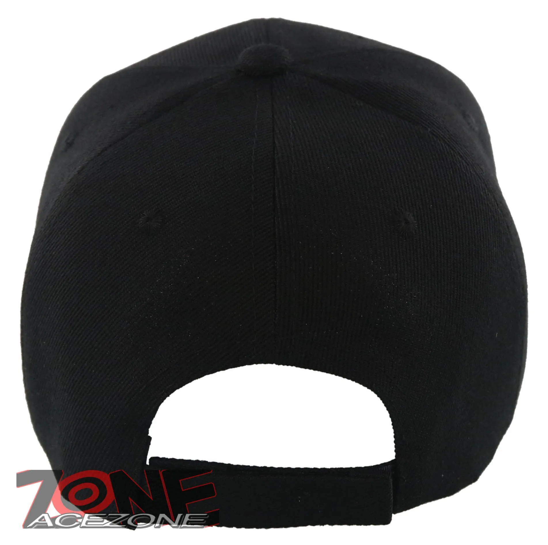 NEW! PLAIN SOLID ADJUSTABLE BASEBALL CAP HAT BLACK