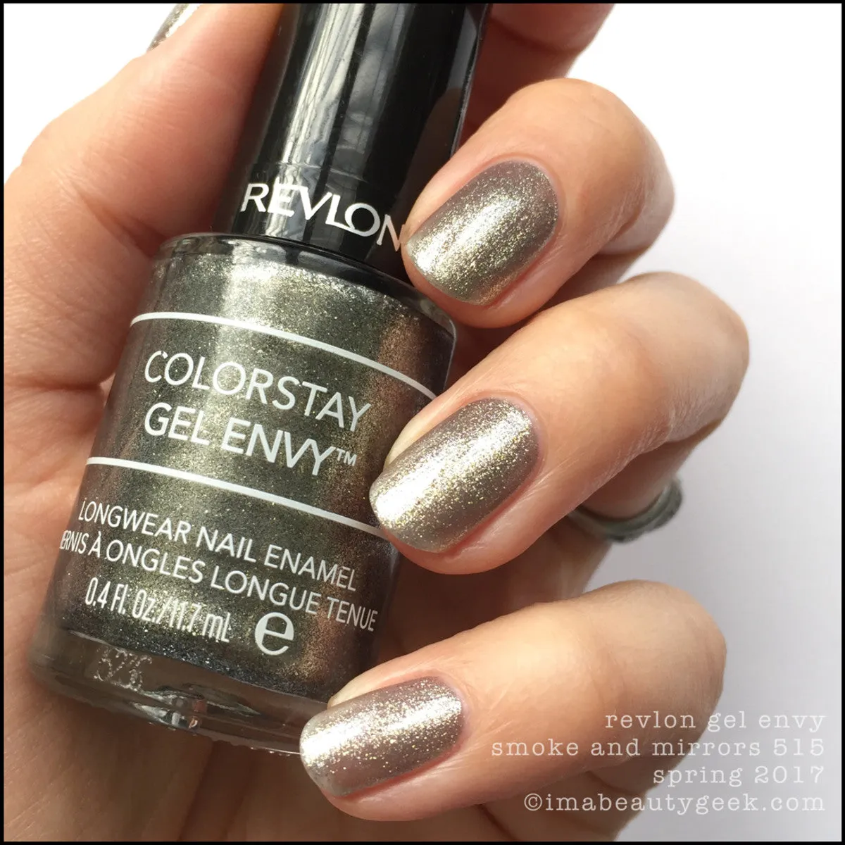 New Revlon Colorstay Gel Envy Longwear Nail Enamel, Smoke and Mirrors, 0.4 fl. oz., Retails $17 