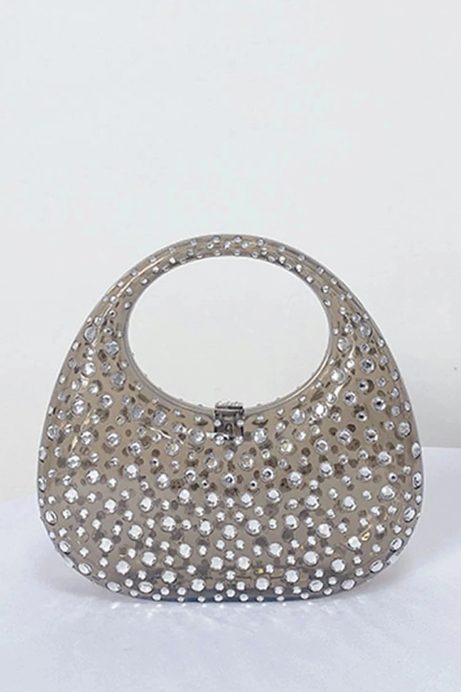 Obsidian Diamond Glass Handbag