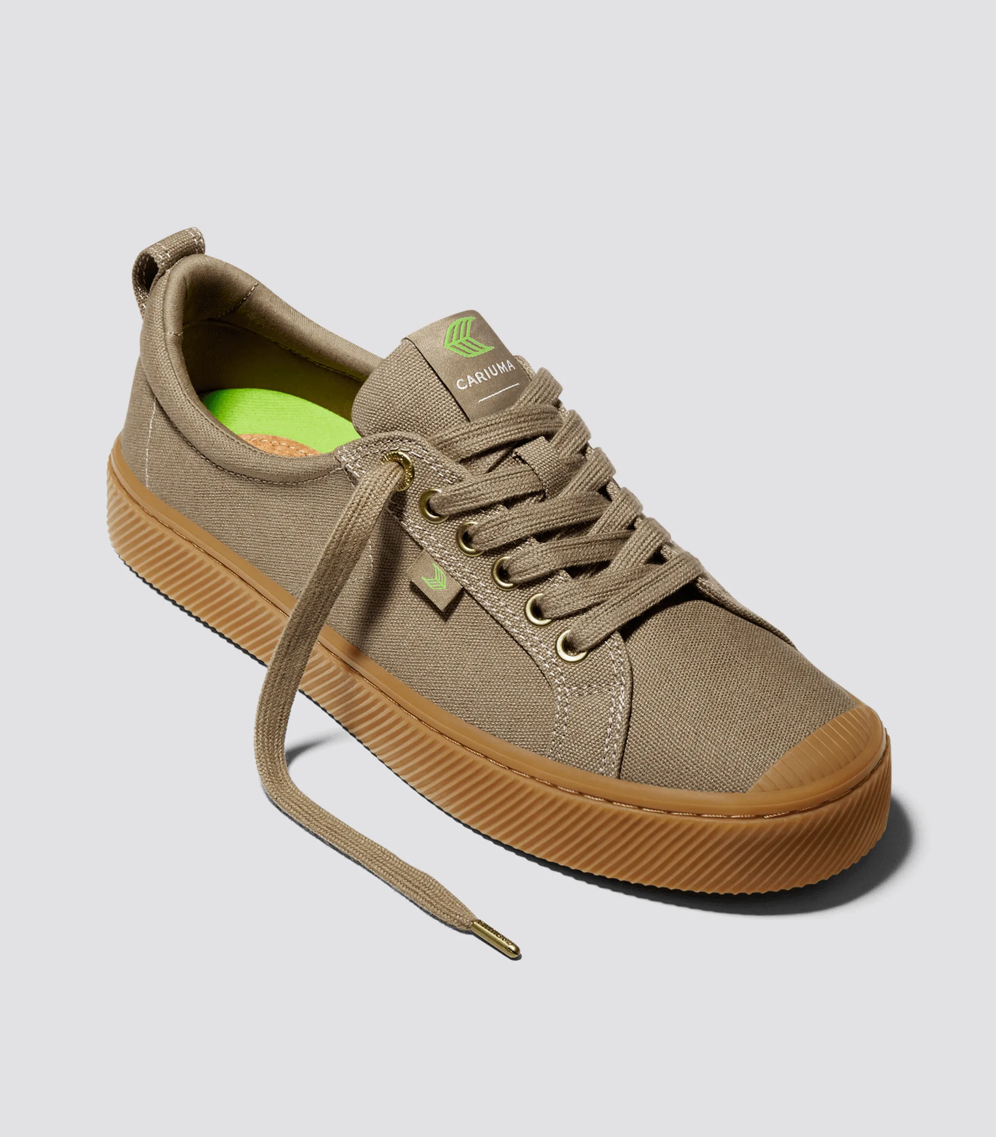OCA Low Gum Burnt Sand Canvas Sneaker Men