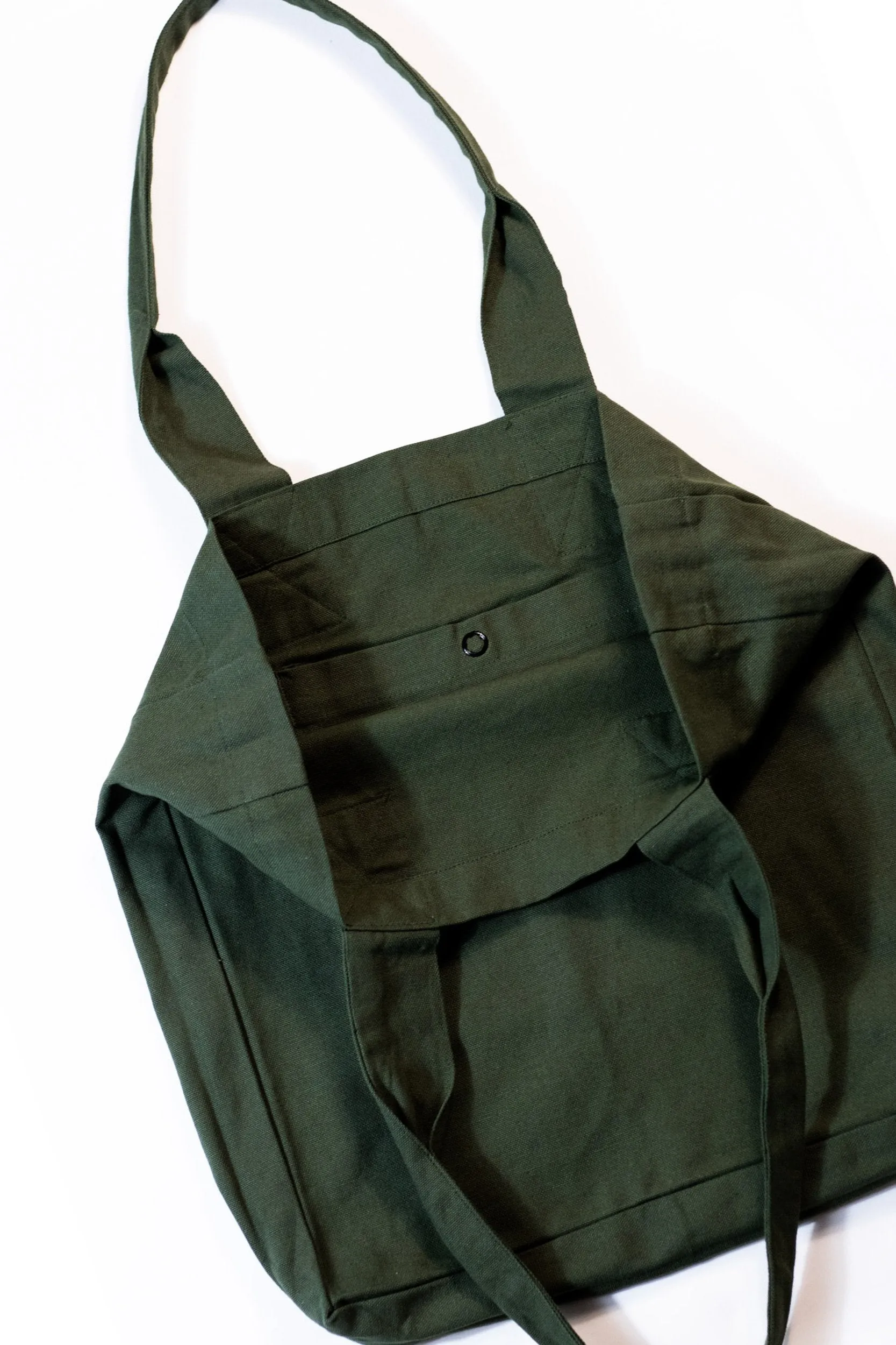 Olive 100% Recycled Cotton Everyday Tote - ESTd Logo