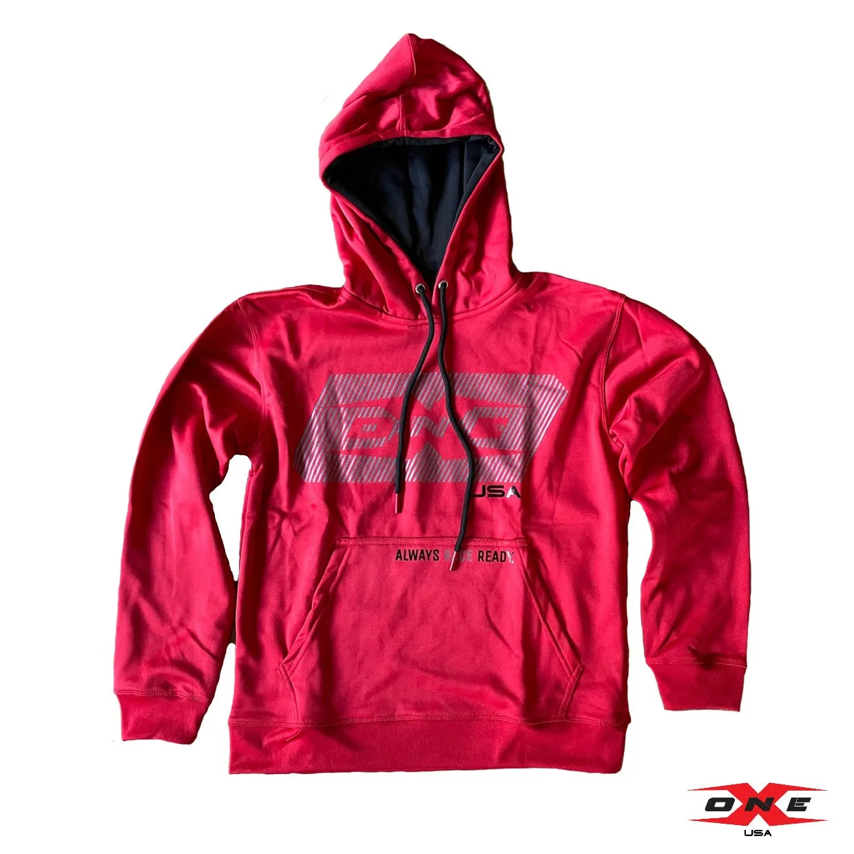OneX USA Lined OneX Unisex Hoodie - Red
