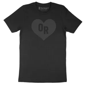 Oregon Black Heart on Black Heart