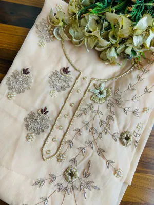 Organza Kurti In Cream