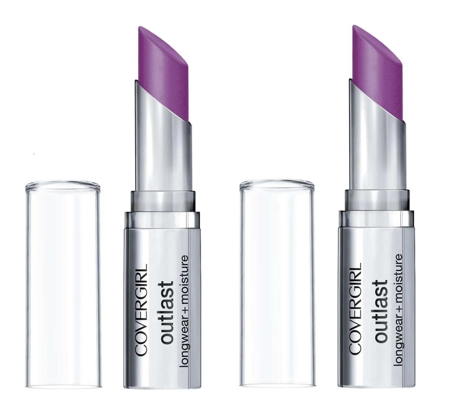 Pack of 2 CoverGirl Outlast Longwear Lipstick, Vixen Violet 940