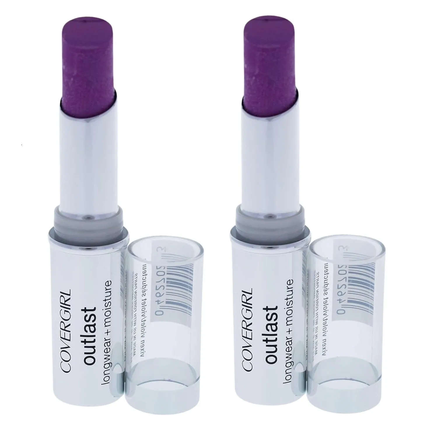Pack of 2 CoverGirl Outlast Longwear Lipstick, Vixen Violet 940