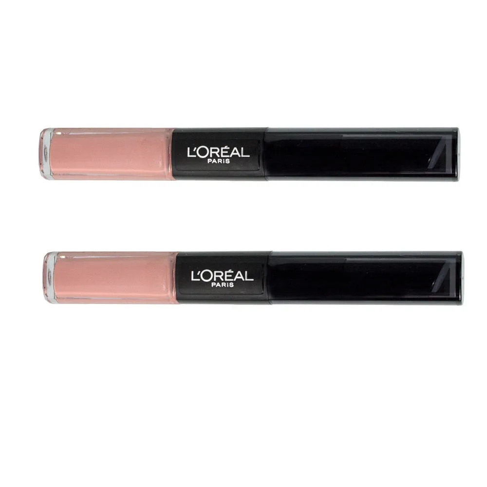 Pack of 2 L'Oréal Paris Infallible Pro Last 2 Step Lipstick, Rose Tattoo 101