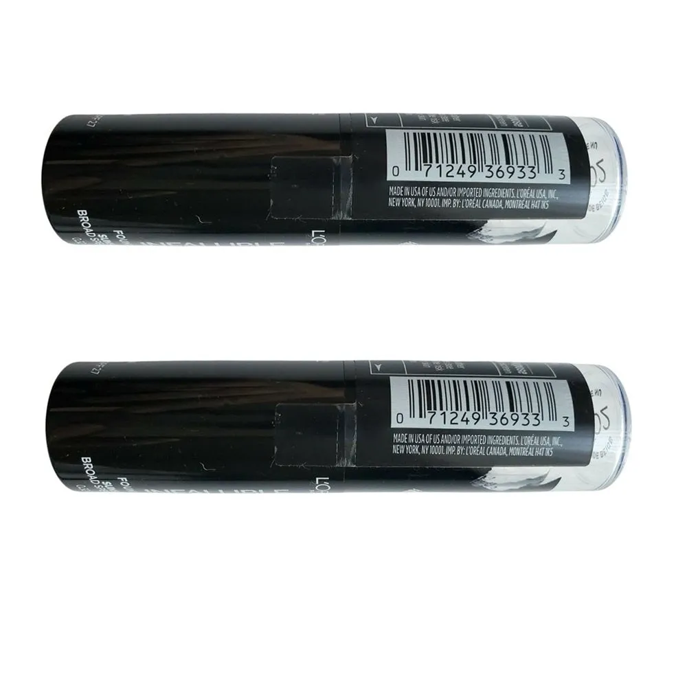 Pack of 2 L'oreal Paris Infallible Longwear Shaping Stick Foundation, Nude Beige 402