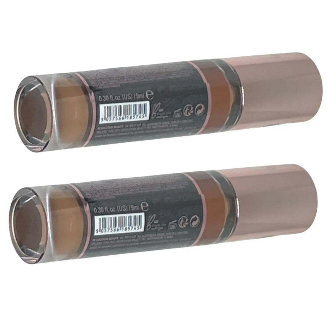 Pack of 2 Makeup Revolution Beauty Conceal & Define Infinite Longwear Concealer XL, C13