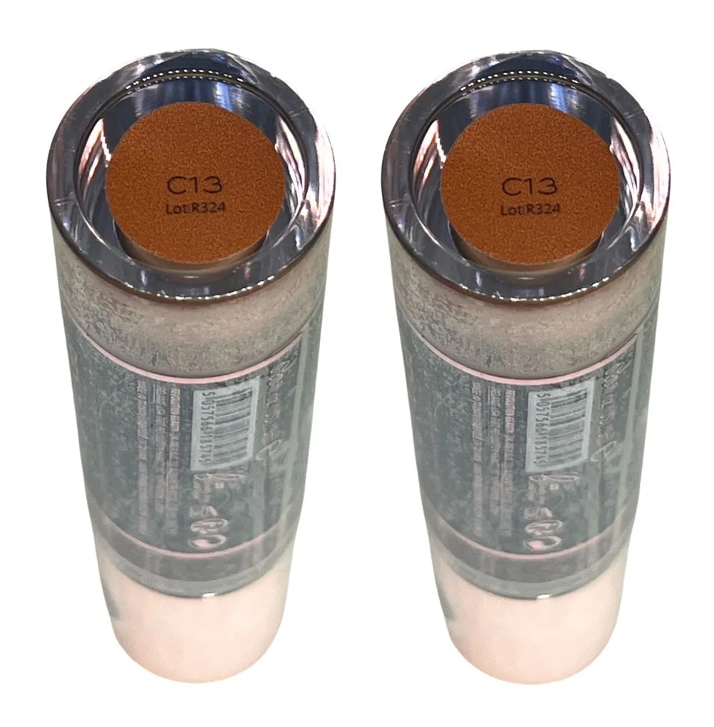 Pack of 2 Makeup Revolution Beauty Conceal & Define Infinite Longwear Concealer XL, C13