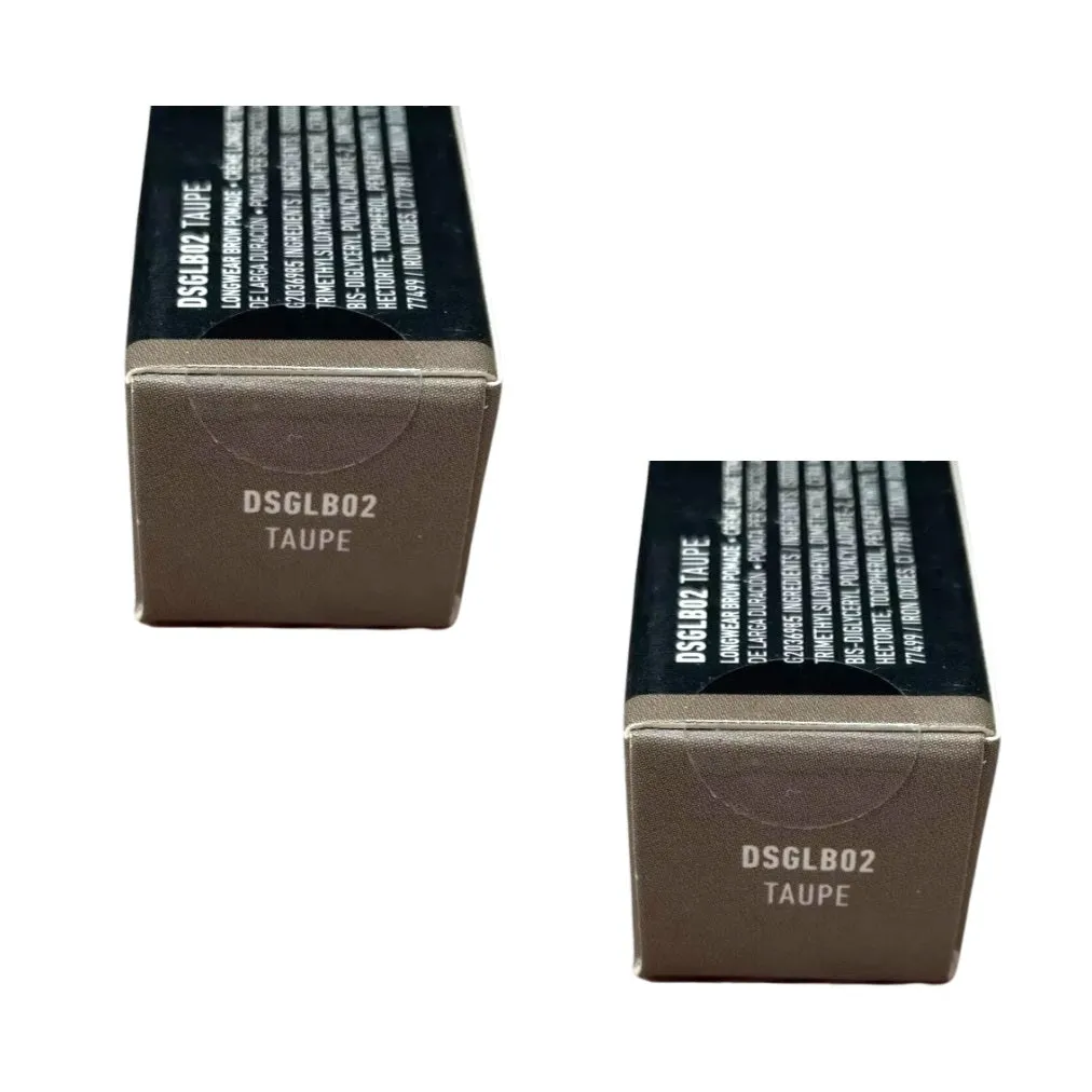 Pack of 2 NYX Dip, Shape, Go! Longwear Brow Pomade, Taupe DSGLB02