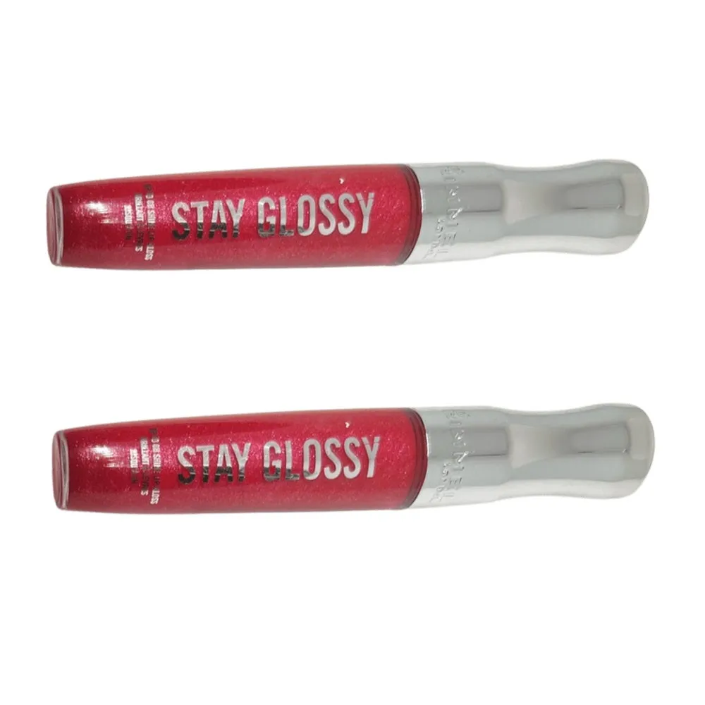 Pack of 2 Rimmel Stay Glossy 6HR Lip Gloss, Rulebreaker # 500