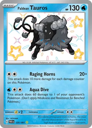 Paldean Tauros (120/091) [Scarlet & Violet: Paldean Fates]