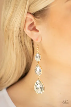 Paparazzi Metro Momentum-Gold Earrings