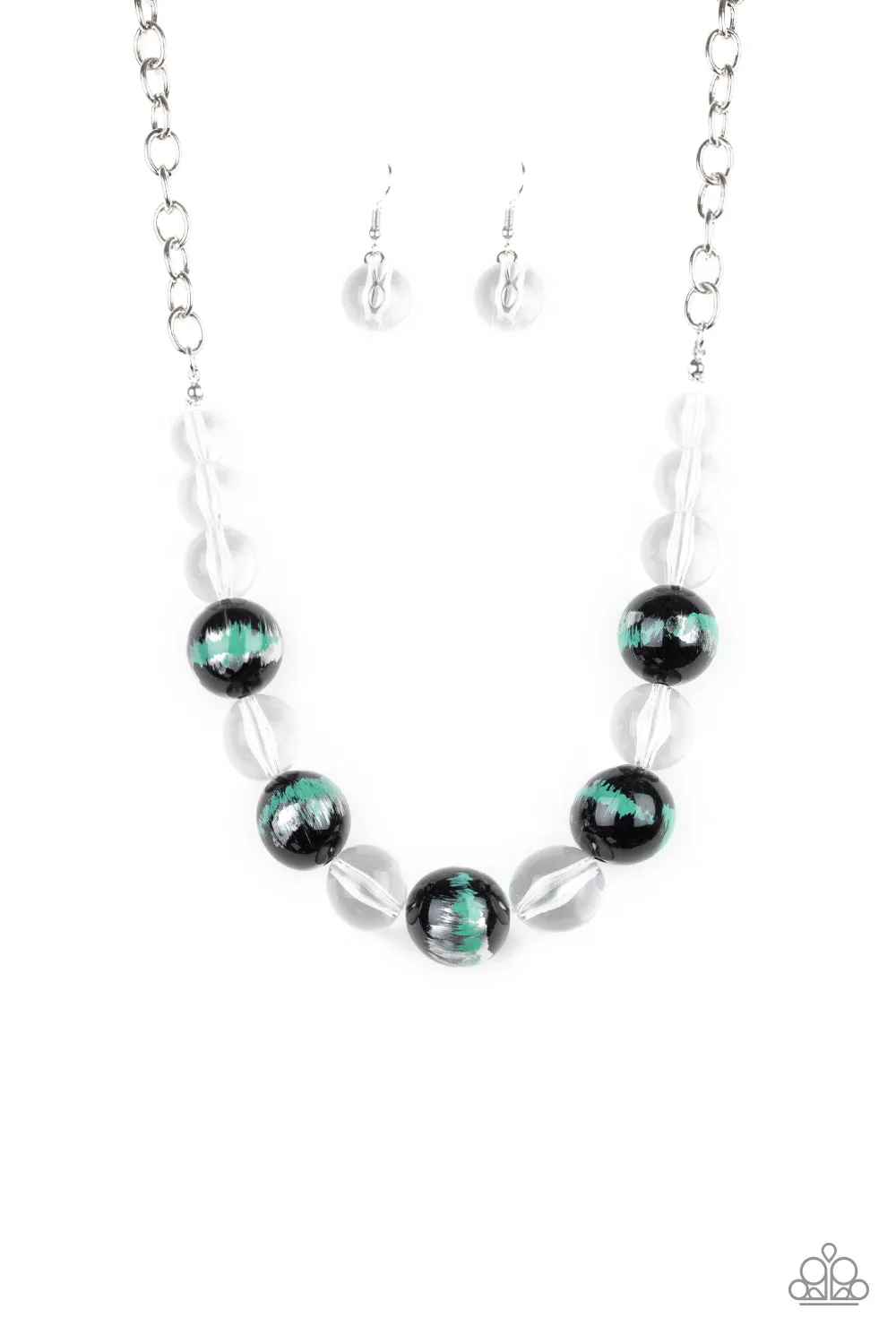Paparazzi Torrid Tide - Orange/Green/Blue Paparazzi Necklace