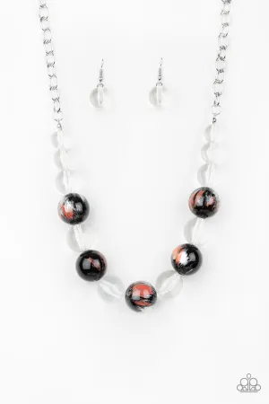 Paparazzi Torrid Tide - Orange/Green/Blue Paparazzi Necklace
